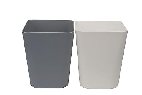 Simple Two - Color Square Trash Can Set, Universal Garbage Bin for Household Living Room and Bedroom