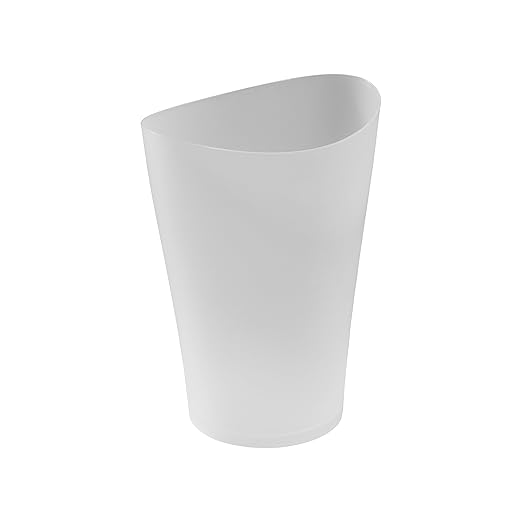 Simple Slant - Mouth Design Plastic Trash Can, Household Bedroom Living Room Garbage Bin, Bathroom Lidless Wastebasket