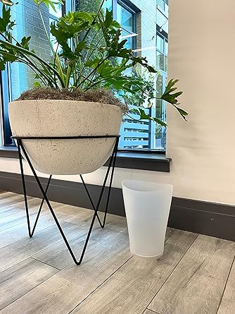 Simple Slant - Mouth Design Plastic Trash Can, Household Bedroom Living Room Garbage Bin, Bathroom Lidless Wastebasket